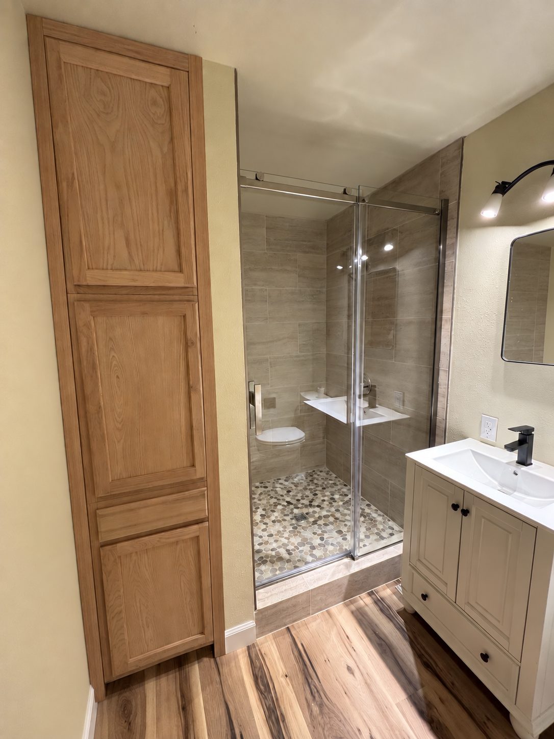 Finished bathroom remodel