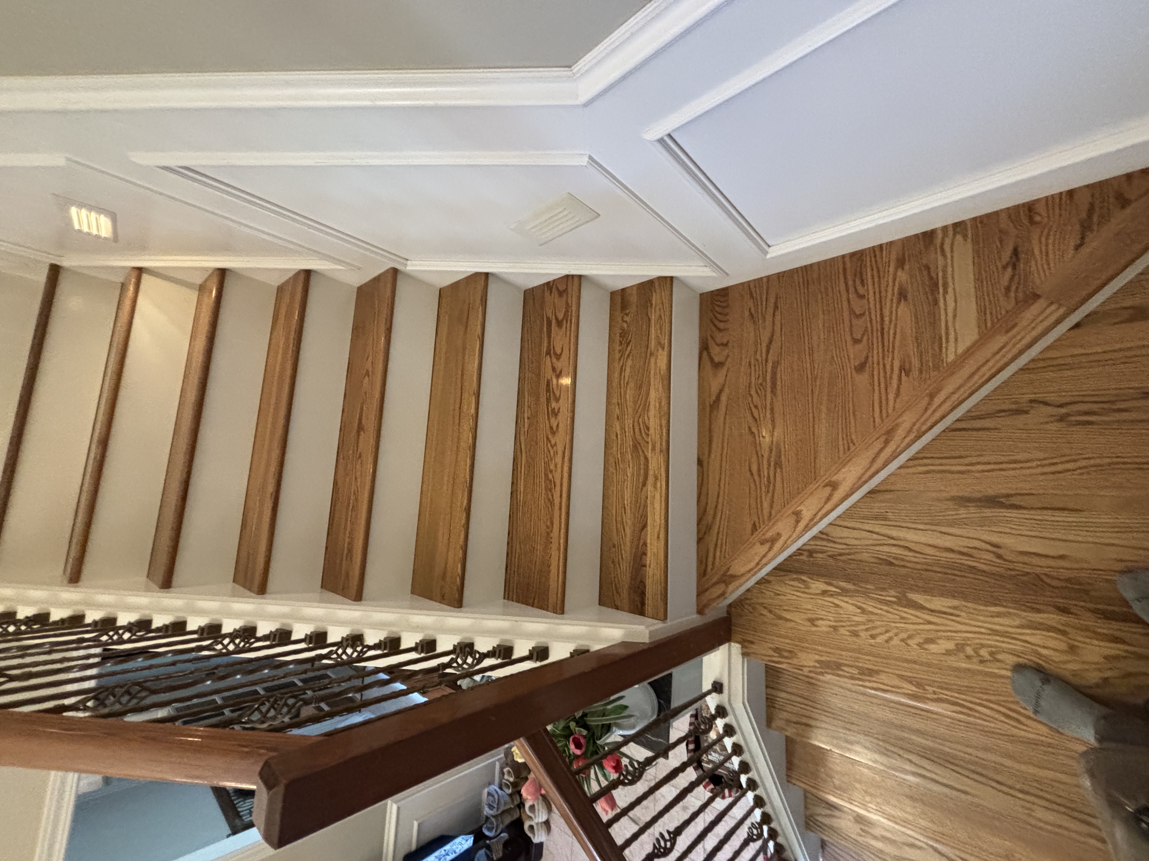 Stairway renovation detail