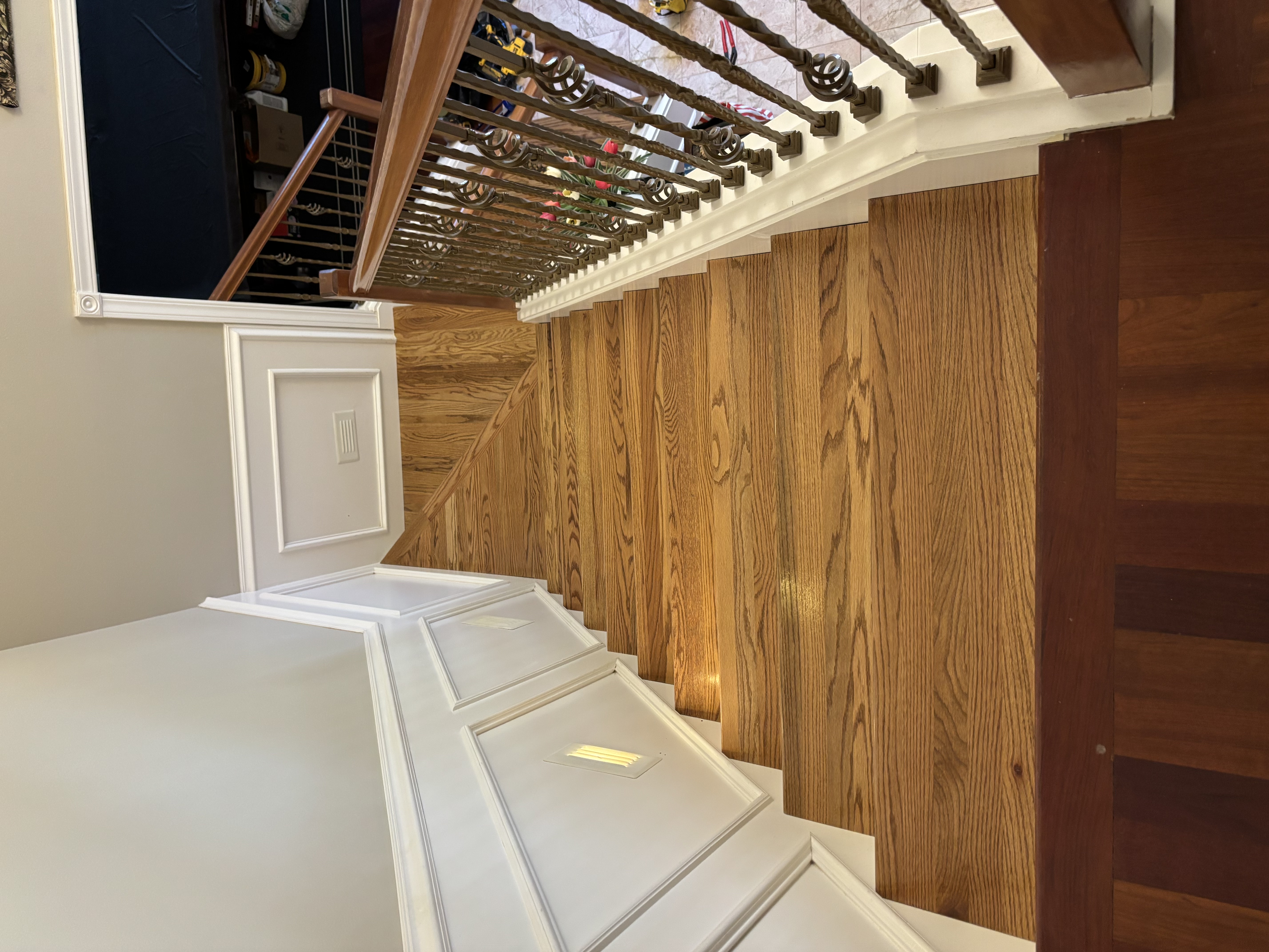 Stairway renovation finished result
